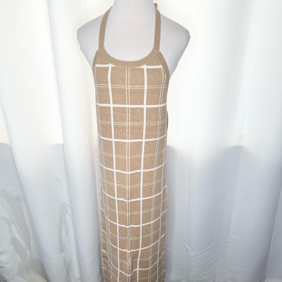 ❗️NWOT❗️CASHMERE Cotton Blend Midi Halter Dress - Picture 10 of 10